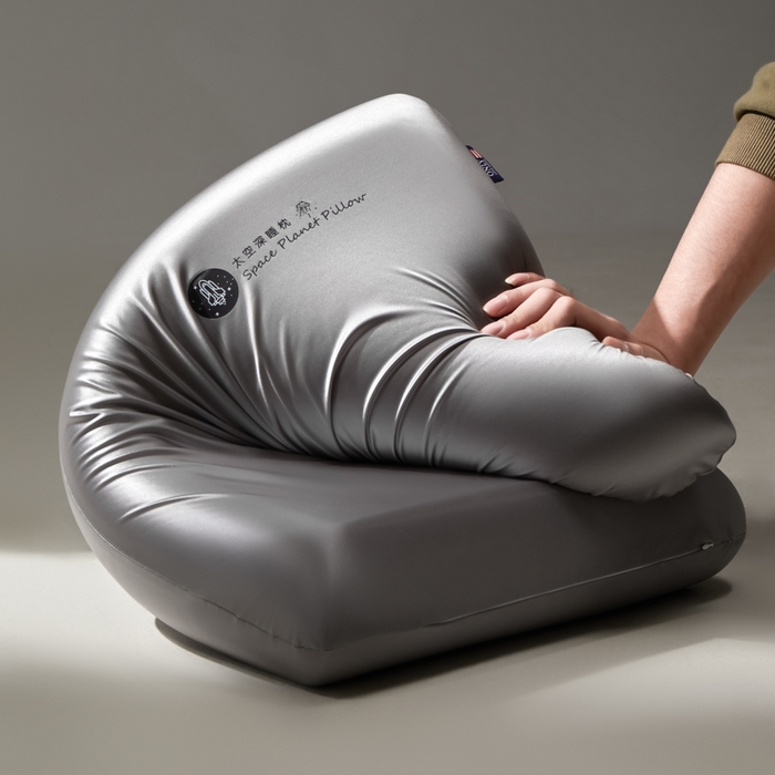 91家纺网 家纺一手货源 找家纺 蔻眠2025新款礼盒装太空深睡记忆枕芯零压护颈枕头 礼盒装-灰色42*70*6cm/只