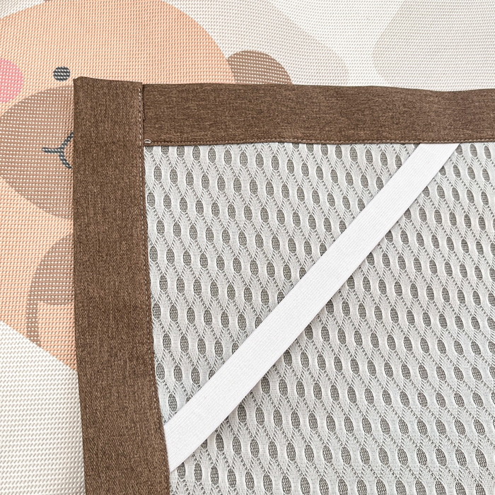 91家纺网 家纺一手货源 找家纺 迪乐妮 2025新款印花真冰藤冰凉席 卡皮巴拉