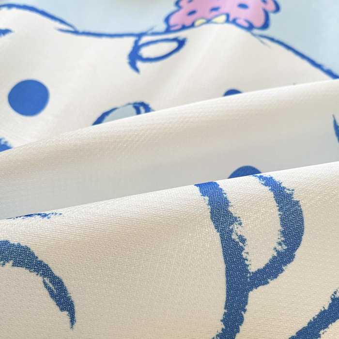 91家纺网 家纺一手货源 找家纺 博雅 2025新款三丽欧A类大版数码印花1200D冰丝凉席凉席席子 云朵玉桂狗