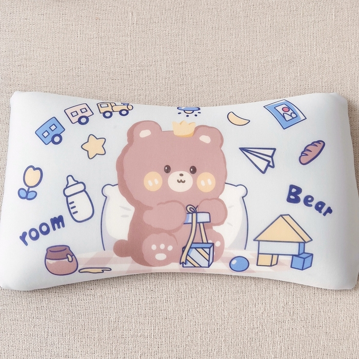 91家纺网 家纺一手货源 找家纺 2025新款卡通凉感丝亲肤枕 礼物熊50*30*4 