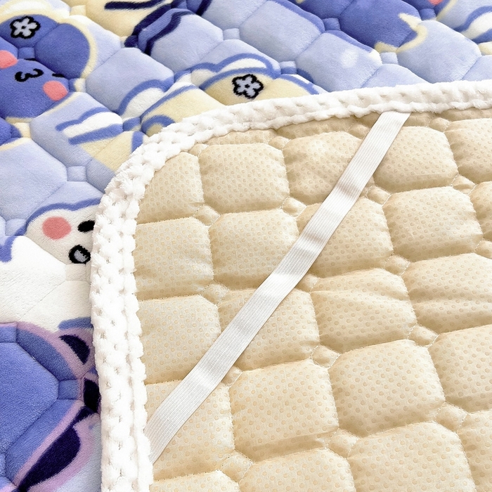 91家纺网 家纺一手货源 找家纺 梵赫家纺2024新款牛奶绒床护垫床垫幼儿园床垫儿童床垫可水洗 薄垫-啵啵恐龙