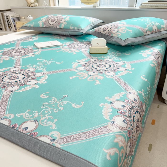 91家纺网 家纺一手货源 找家纺 （总）斯尔顿 2025新款炭光冰丝凉席