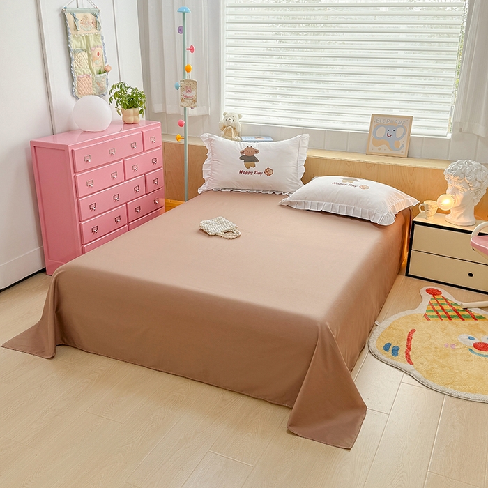 91家纺网 家纺一手货源 找家纺 玉元坊 2025新款全棉纯棉数码印花四件套 快乐小熊