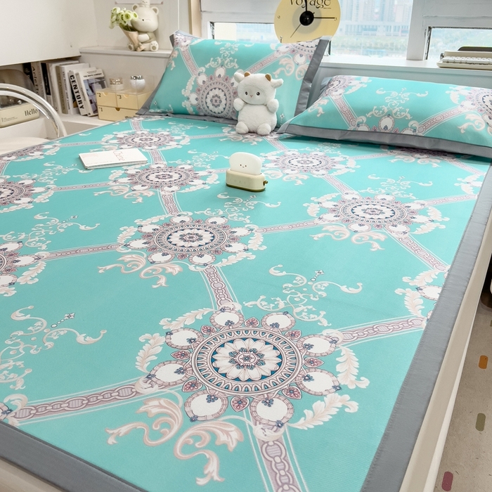 91家纺网 家纺一手货源 找家纺 （总）斯尔顿 2025新款炭光冰丝凉席