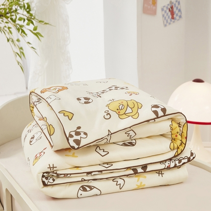 91家纺网 家纺一手货源 找家纺 （总）丝涟家居 2025新款A类双面针织棉卡通小清新滚绳工艺夏被