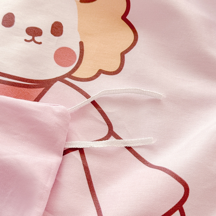 91家纺网 家纺一手货源 找家纺 玉元坊 2025新款全棉纯棉数码印花四件套 小熊伙伴