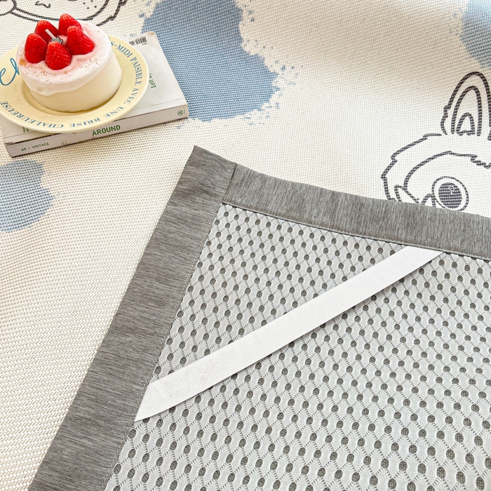 91家纺网 家纺一手货源 找家纺 迪乐妮 2025新款印花真冰藤冰凉席 小怪兽