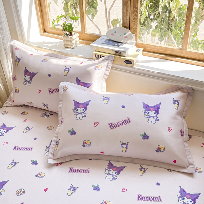 91家纺网 家纺一手货源 找家纺 博雅 2025新款三丽欧A类小版数码印花1200D冰丝凉席凉席席子 多彩库洛米