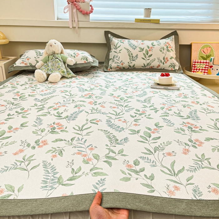 91家纺网 家纺一手货源 找家纺 （总）迪乐妮 2025新款印花真冰藤冰凉席