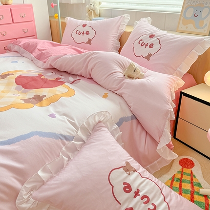 91家纺网 家纺一手货源 找家纺 （总）玉元坊 2025新款全棉纯棉数码印花四件套