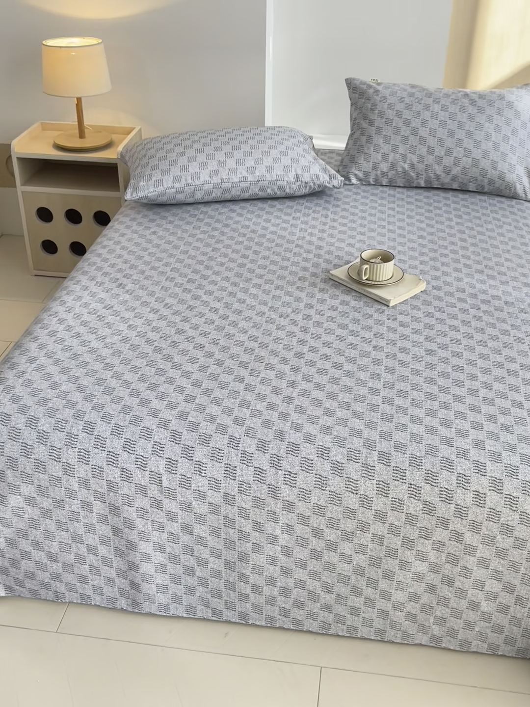 91家纺网 家纺一手货源 找家纺 （总）爱彼2025新款华夫格全棉纯棉老粗布床单凉席-系列三