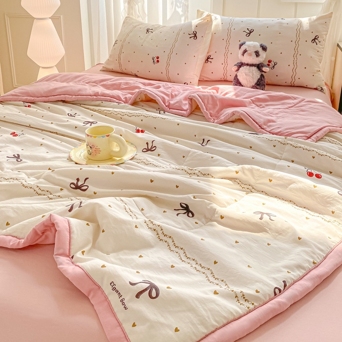 91家纺网 家纺一手货源 找家纺 2025梦初语新款水洗棉印花棉花被 遇见