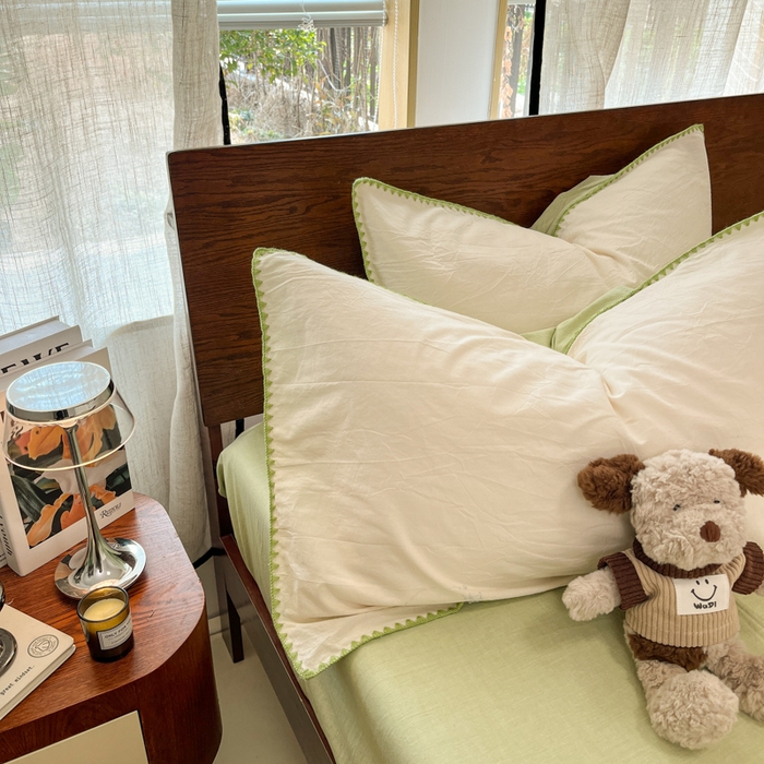 91家纺网 家纺一手货源 找家纺 （总）慕尚家纺 2025新款全棉纯棉三角针色织四件套