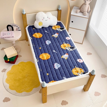 91家纺网 家纺一手货源 找家纺 （总）梵赫家纺2024新款牛奶绒床护垫床垫幼儿园床垫儿童床垫可水洗