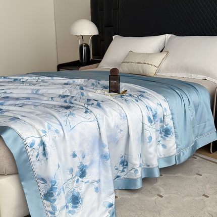 91家纺网 家纺一手货源 找家纺 （总）八方汇（一户被芯生活馆） 2025春夏新品华尔兹LF奥地利60s兰精天丝蚕丝抗菌夏被夏凉被空调被子丝滑凉爽