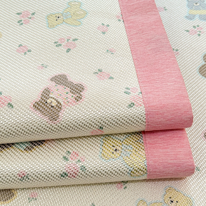 91家纺网 家纺一手货源 找家纺 迪乐妮 2025新款印花真冰藤冰凉席 小熊乐园