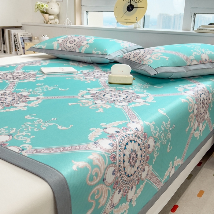 91家纺网 家纺一手货源 找家纺 （总）斯尔顿 2025新款炭光冰丝凉席