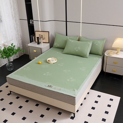 91家纺网 家纺一手货源 找家纺 （总）席之家 2025新款3D冰感豆豆宽边直角凉席