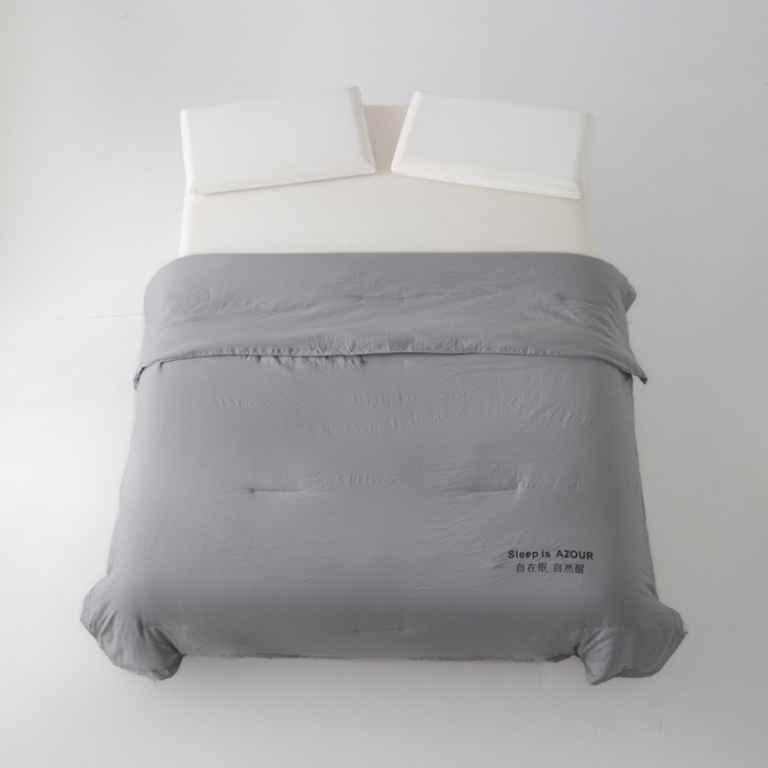 91家纺网 家纺一手货源 找家纺 闲鱼家纺 2025新款某朵同款深睡Pro夏被 自在眠  自然醒 浅灰