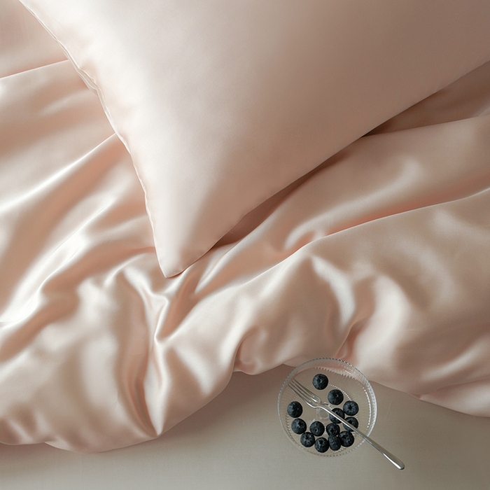 91家纺网 家纺一手货源 找家纺 简纯主义 2025新款60s兰精天丝纯色四件套 梦露