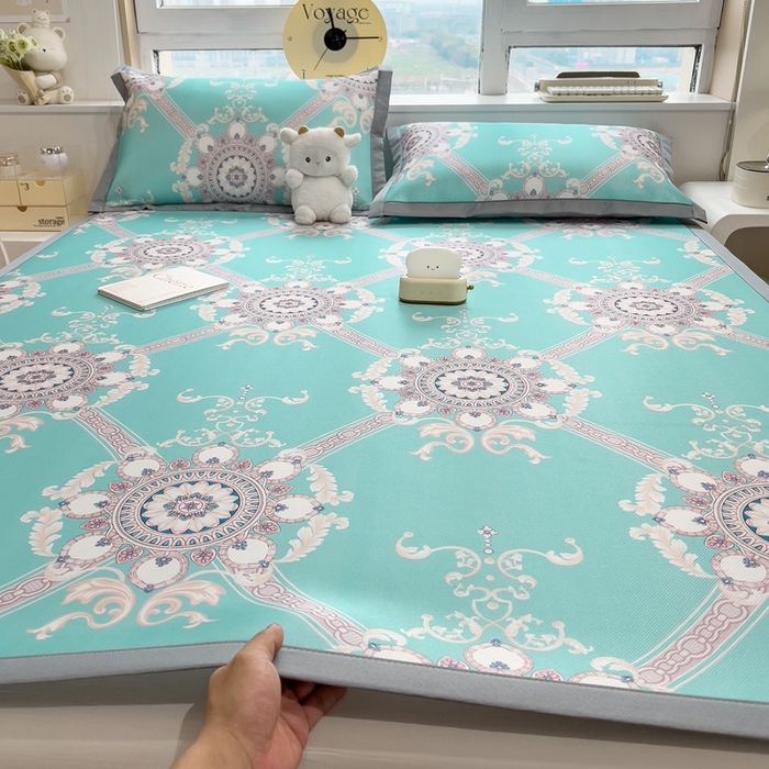 91家纺网 家纺一手货源 找家纺 （总）斯尔顿 2025新款炭光冰丝凉席