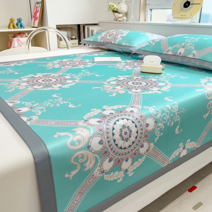 91家纺网 家纺一手货源 找家纺 （总）斯尔顿 2025新款炭光冰丝凉席