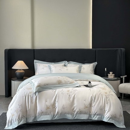 91家纺网 家纺一手货源 找家纺 新款50支大宽边高级简奢款凉感纯棉数码印花四件套 控价劵后208（严格按控价来） 晴天