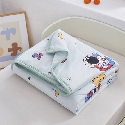 丝涟家居 2025新款A类卡通小清新双面印花凉感丝夏被宇航员