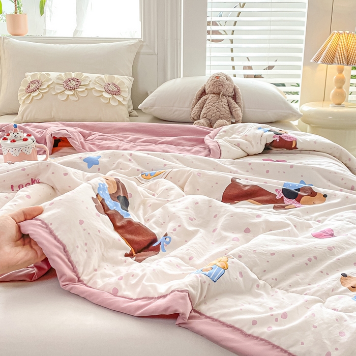 91家纺网 家纺一手货源 找家纺 好睡棉 2025新款柔软裸睡级水洗棉夏被新疆棉花被夏凉被空调被被子 哈基米