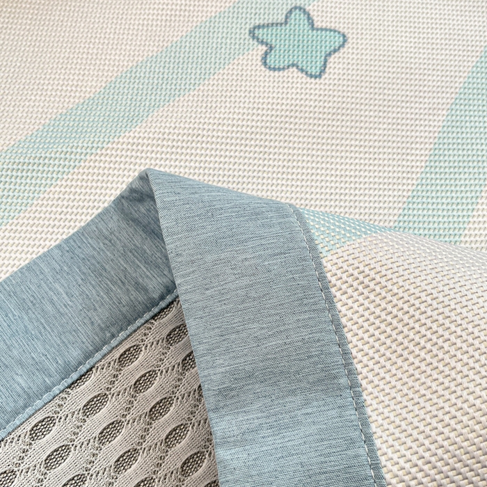 91家纺网 家纺一手货源 找家纺 迪乐妮 2025新款印花真冰藤冰凉席 小企鹅