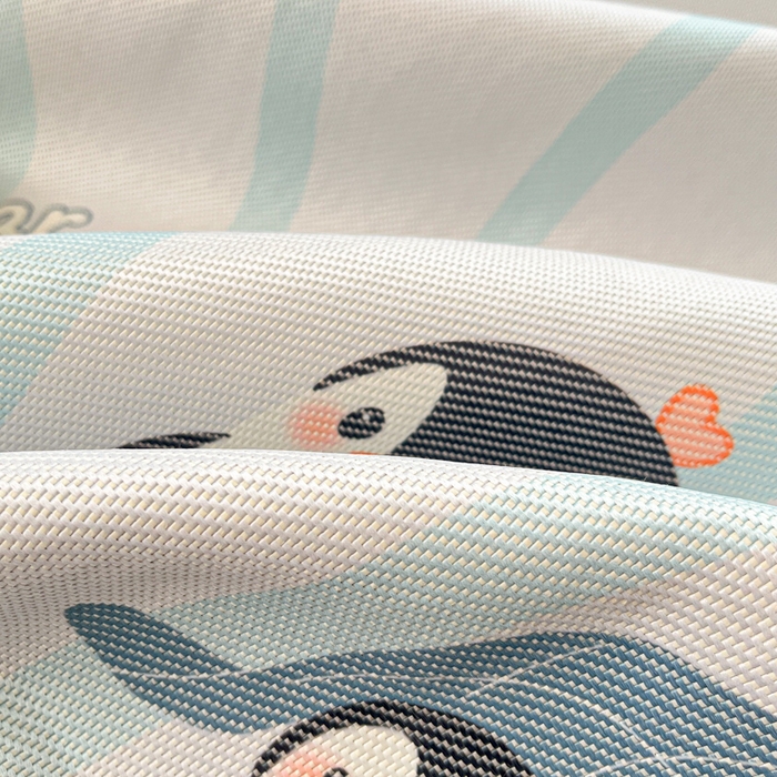 91家纺网 家纺一手货源 找家纺 迪乐妮 2025新款印花真冰藤冰凉席 小企鹅