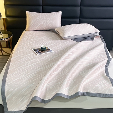 91家纺网 家纺一手货源 找家纺 （总）锦罗绣 2025春夏新款PE中分子凉感提花软凉席席子