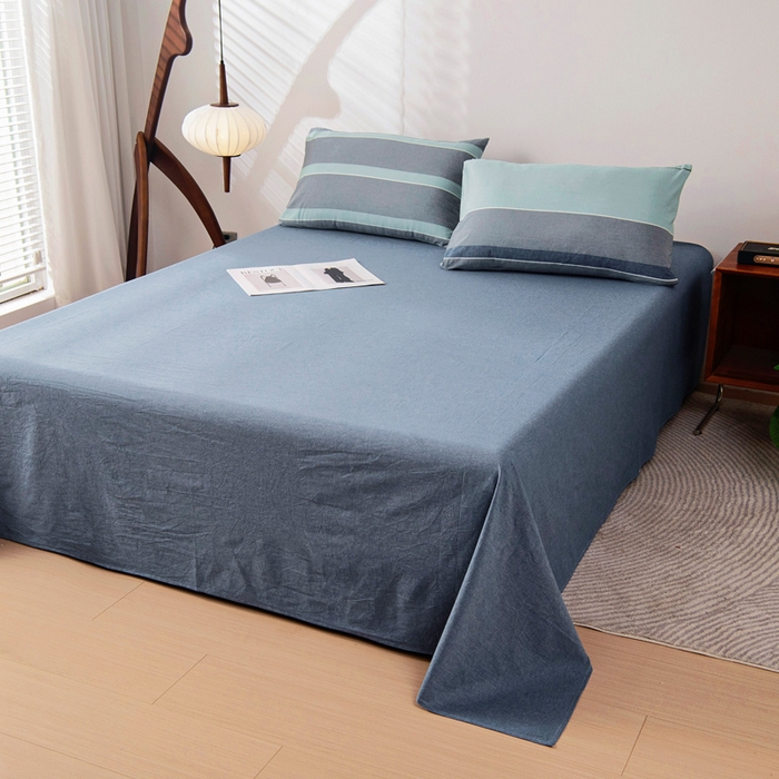 91家纺网 家纺一手货源 找家纺 鑫棉坊 2025新款全棉色织水洗棉A类棉花夏被可机洗空调被四件套床单枕套 曼达拉