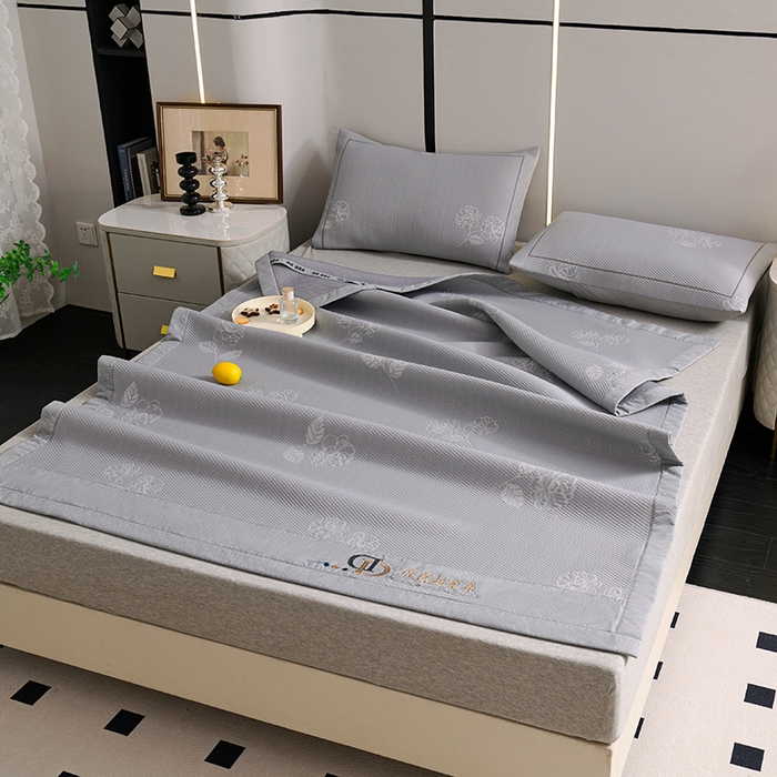 91家纺网 家纺一手货源 找家纺 （总）席之家 2025新款3D冰感豆豆宽边直角凉席