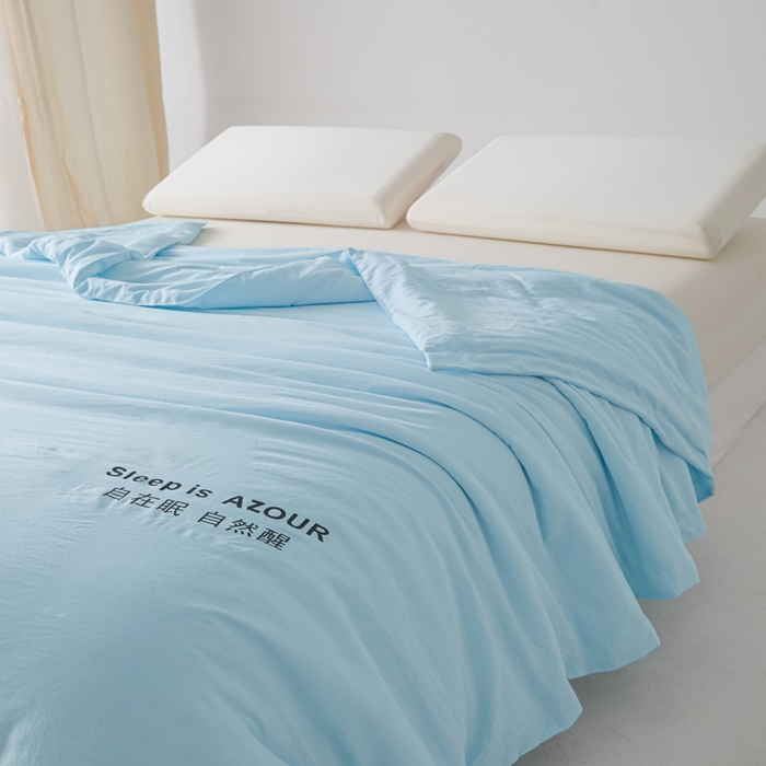 91家纺网 家纺一手货源 找家纺 闲鱼家纺 2025新款某朵同款深睡Pro夏被 自在眠  自然醒 克莱茵蓝