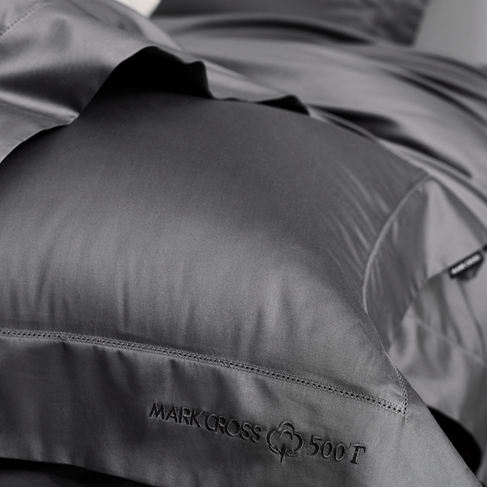 91家纺网 家纺一手货源 找家纺 佳汐蓝 2025新款奢简高支棉柔雾奢缎长绒棉四件套券后不低于628/648元 百慕灰