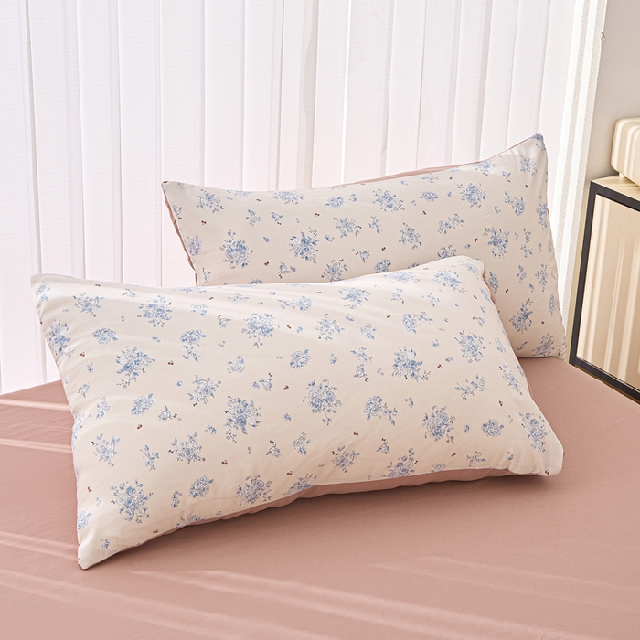 91家纺网 家纺一手货源 找家纺 蕾诺家纺 2025新款直播新款A类有氧提花云纱棉圆角吊边工艺四件套学生三件套 兰亭