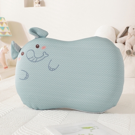 91家纺网 家纺一手货源 找家纺 温蔓2025新款卡通猫肚枕 深海蓝35*55整体(记忆棉）