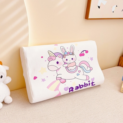 91家纺网 家纺一手货源 找家纺 （总）梵赫 2025新款全棉A类儿童针织棉记忆枕（可拆卸）