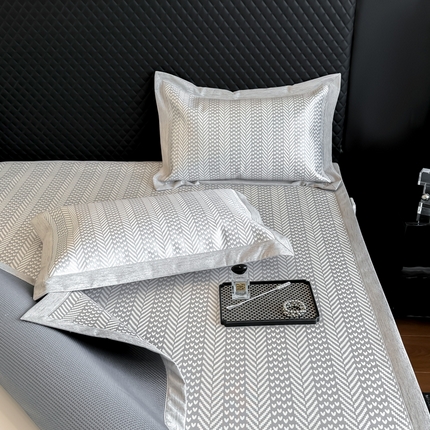 本希2025春夏新款可水洗冰丝席花漾数码印花法式系列 小机理平席