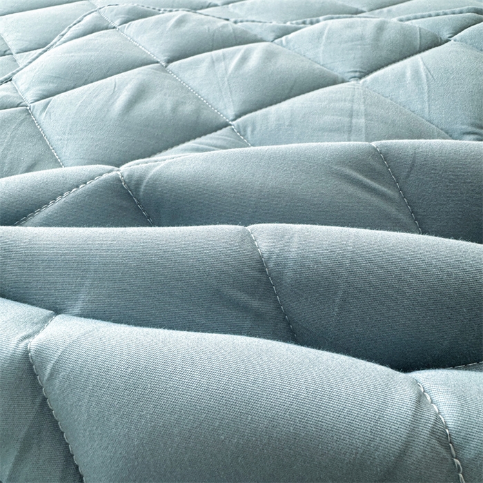 91家纺网 家纺一手货源 找家纺 优眠坊 2025新款全棉夹棉枕套-格调 格调-雾霾蓝