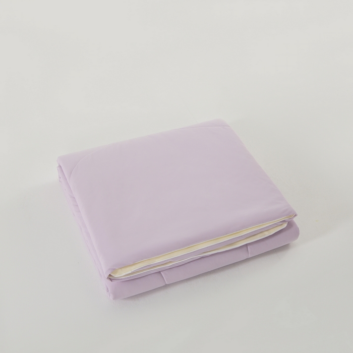 91家纺网 家纺一手货源 找家纺 佳居缘 2025新款锦氨冰川凉感冰菓裸感被 丁香紫