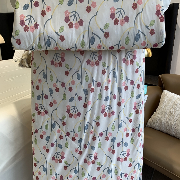 91家纺网 家纺一手货源 找家纺 奈萝家纺 2025新款冰皮凉感丝夏被空调被 觅屿