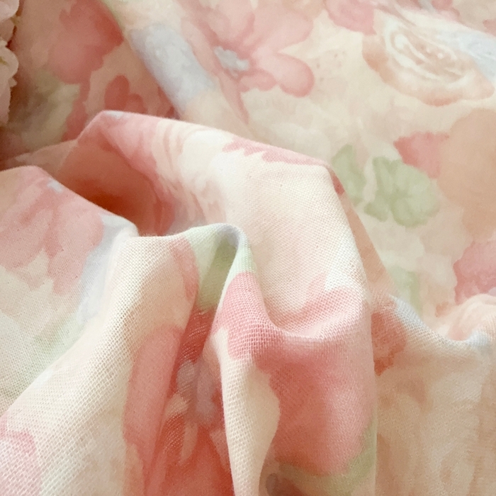 91家纺网 家纺一手货源 找家纺 于果 2025新款全棉双层纱花边款 花汀