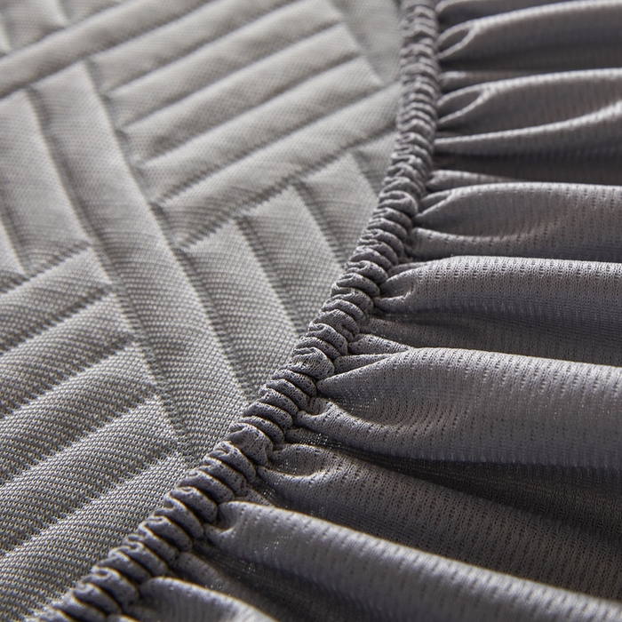 91家纺网 家纺一手货源 找家纺 2025新款韩国外贸爆款加厚PE中分子凉感豆豆软席 时空灰-床笠款