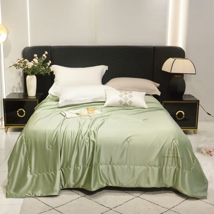 91家纺网 家纺一手货源 找家纺 （总）博尔菲 2025新款柔光缎艾香凉感空调被