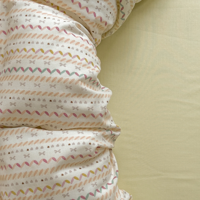 91家纺网 家纺一手货源 找家纺 塔塔家居  2025新款全棉纯棉双层纱被套单品单被套被套单件 波浪条