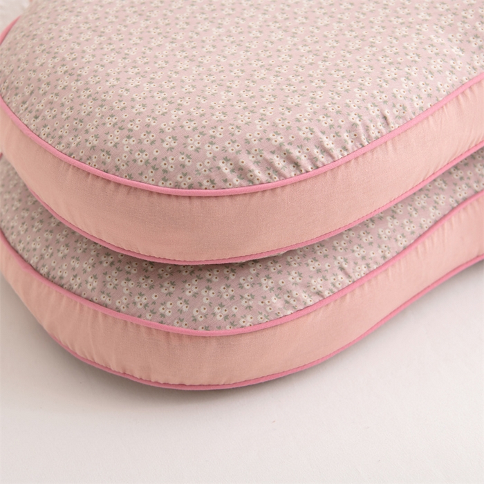 91家纺网 家纺一手货源 找家纺 大熊枕芯 2025新款熊猫全棉碎花荞麦枕 熊猫荞麦枕-粉