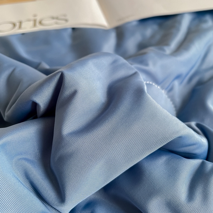 91家纺网 家纺一手货源 找家纺 2025新款加厚乳胶床笠款经典纯色夏被套件 方格-宝蓝