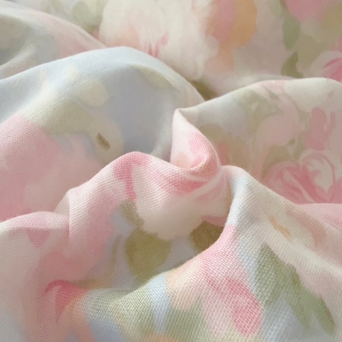 91家纺网 家纺一手货源 找家纺 于果 2025新款全棉双层纱花边款 黎明心境